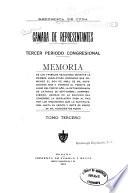 Memoria de los trabajos realizados durante ... Legislaturas del ... periodo Congresional transcurrido del ... al ...