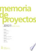 Memoria de proyectos 2010.11 studio works