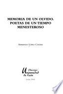 Memoria de un olvido