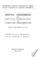 Memoria del Congreso Internacional de Literatura Iberoamericana