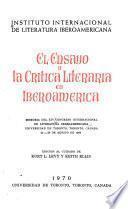 Memoria del Congreso Internacional de Literatura Iberoamericana