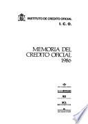 Memoria del crédito oficial