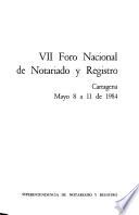 Memoria del ... Foro Nacional de Notariado y Registro