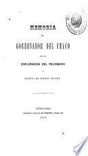 Memoria del gobernador del Chaco con una esploracion del Pilcomayo y decretos del gobierno nacional