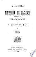 Memoria del Ministrio de Hacienda presentada al Congreso nacional