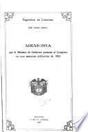 Memoria del Ministro de Gobierno al Congreso de ...