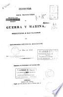Memoria del Ministro de Guerra y Marina, presentada a las Cámaras del Congreso General Mexicano, en Enero de 1840