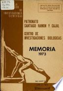 Memoria del Patronato Santiago Ramón y Cajal