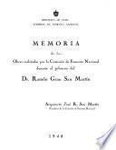 Memoria del plan de obras del gobierno del Dr. Ramón Grau San Martín, arquitecto, José R. San Martín, Ministro de Obras Públicas