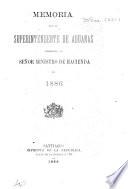 Memoria del Superintendente de Aduanas sobre la renta y el comercio exterior