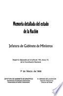 Memoria detallada del estado de la Nación