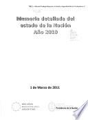 Memoria detallada del estado de la Nación
