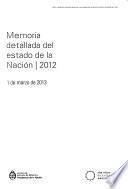 Memoria detallada del estado de la Nación