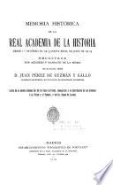 Memoria histórica de la Real Academia de la Historia