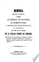 Memoria militar y política sobre la guerra de Navarra