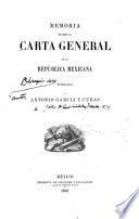 Memoria para servir á la carta general de la República Mexicana