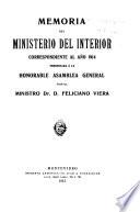Memoria presentada a la Honorable Asamblea General por el ministro de Gobierno ...
