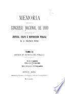 Memoria presentada al H. Congreso Nacional, correspondiente al año de ..., por el Ministro de Justicia e Instrucción Pública