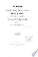 Memoria presentada al H. Congreso Nacional, correspondiente al año de ..., por el Ministro de Justicia e Instrucción Pública