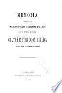 Memoria presentada al H. Congreso Nacional, correspondiente al año de ..., por el Ministro de Justicia e Instrucción Pública