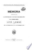 Memoria presentada al honorable Concejo deliberante por el intendente municipal ...