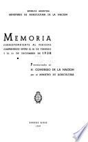 Memoria presentada al honorable Congreso por el Ministro