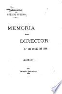 Memoria que presenta al Señor Ministro de Hacienda el Director General del Crédito Público
