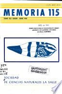 Memoria - Sociedad de Ciencias Naturales La Salle