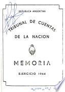 Memoria - Tribunal de Cuentas de la Naćion