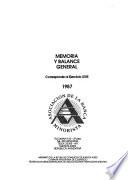 Memoria y balance correspondiente al ejercicio XXIII : 1987