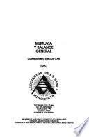 Memoria y balance general
