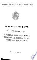 Memoria y cuenta - Ministerio de Minas e Hidrocarburos