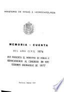 Memoria y cuenta - Ministerio de Minas e Hidrocarburos