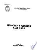 Memoria y cuenta - Ministerio del Ambiente y de los Recursos Naturales Renovables