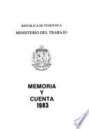 Memoria y cuenta - Ministerio del Trabajo