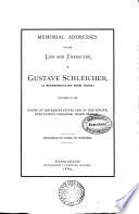Memorial Adresses on the Life of G. Schleicher