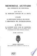 Memorial Ajustado Del Expediente De Concordia Que Trata El Honrado Concejo De La Mesta
