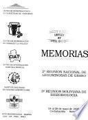 Memorias, 2. Reunión Nacional de Leguminosas de Grano, 3. Reunión Boliviana de Rhizobiología