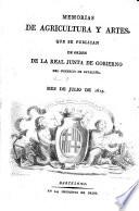 Memorias de agricultura y artes