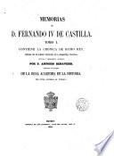 Memorias de D. Fernando IV de Castilla