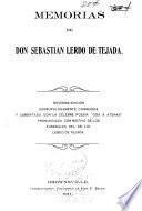Memorias de don Sebastian Lerdo de Tejada