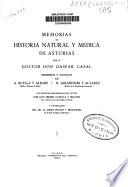 Memorias de historia natural y médica de Asturias