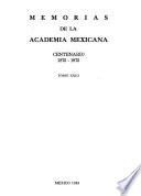 Memorias de la Academia Mexicana