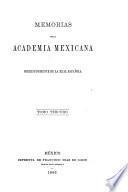 Memorias de la Academia Mexicana