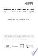 Memorias de la comunidad de Vicos