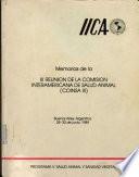 Memorias de la Iii Reunion de la Comission Interamericana de Salud Animal