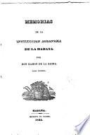 Memorias de la Institucion Agronoma de la Habana