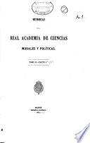 Memorias de la Real Academia de Ciencias Morales y Políticas