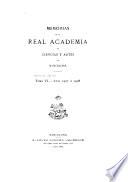 Memorias de la Real Academia de Ciencias y Artes de Barcelona