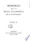 Memorias de la Real academia de la historia